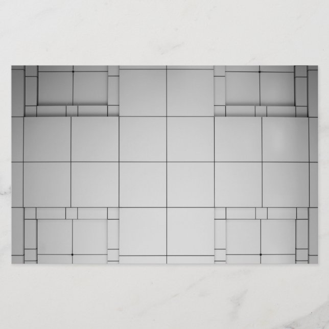 Papeterie Cubes Abstraits (Devant)