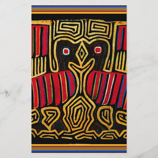Papeterie Cuna Indian Mola Duck Design (Devant)