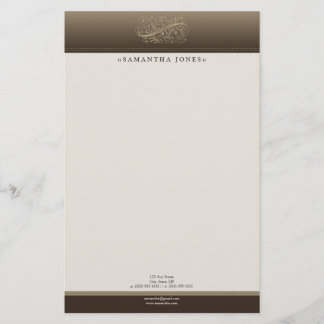 Papeterie Customisée Mocha victorienne