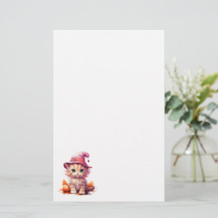 Papeterie Cute Kitten en papier à lettres rose