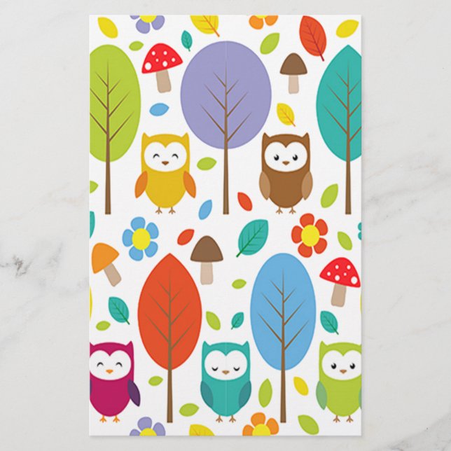 Papeterie Cute Owl (Devant)