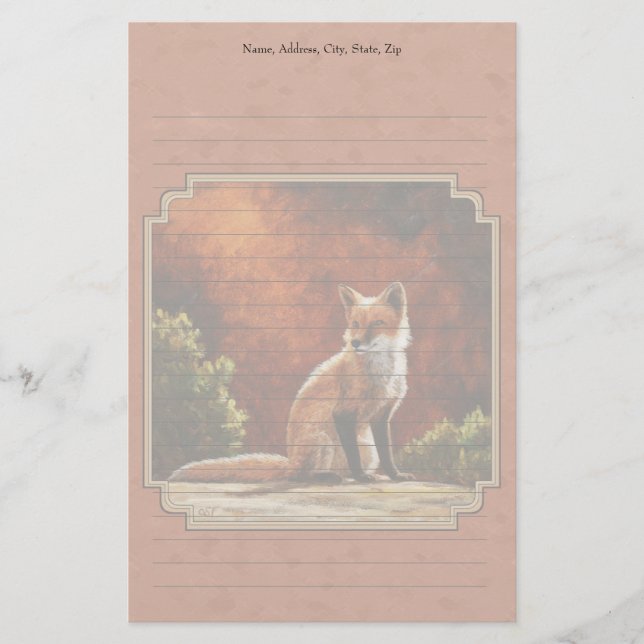 Papeterie Cute Red Fox (Devant)