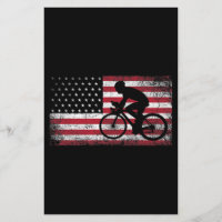 Cycliste Cycliste Bicycle Américain Drapeau 4 juil