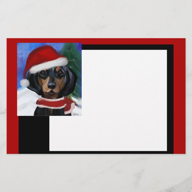 Papeterie Dachshund ou teckel (Devant)