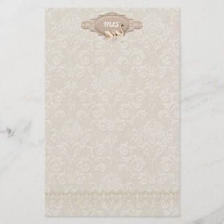 Papeterie Damask Swan Elegance
