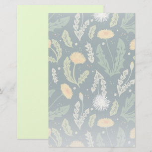 Papeterie Dandelion Floral Weed Motif