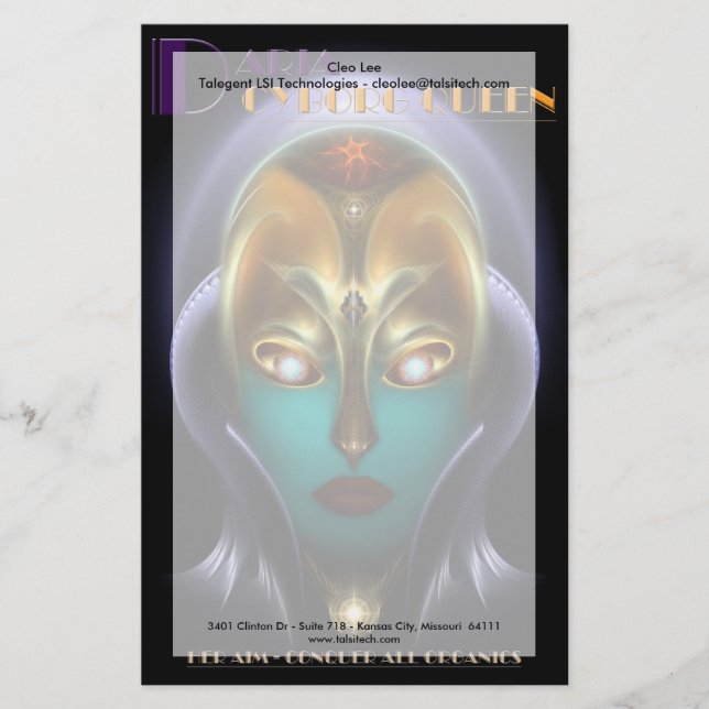 Papeterie Daria Cyborg Queen (Devant)