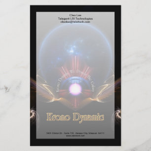 Papeterie d'art fractal dynamique Krono