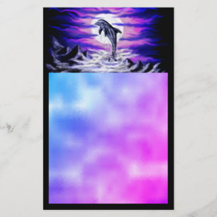 Papeterie Dauphin clair de lune