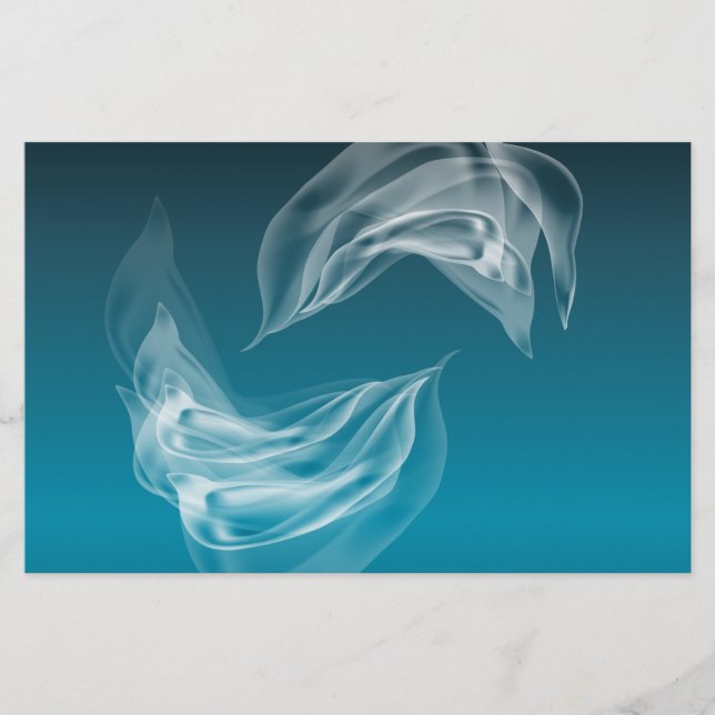 Papeterie Dauphins Abstraits en jeu (Devant)