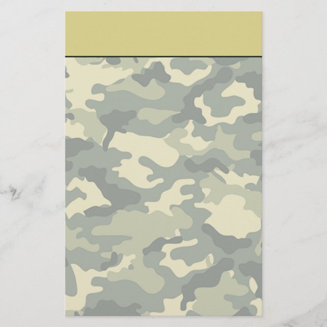 Papeterie de camouflage de l'armée (Devant)