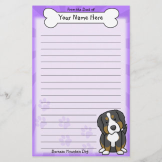 Papeterie de chien de montagne de Kawaii Bernese