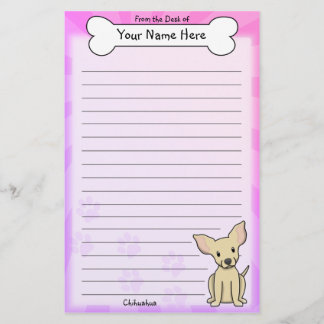 Papeterie de chiwawa de faon de Kawaii