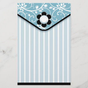 Papeterie de Clutch de bleu et de noir