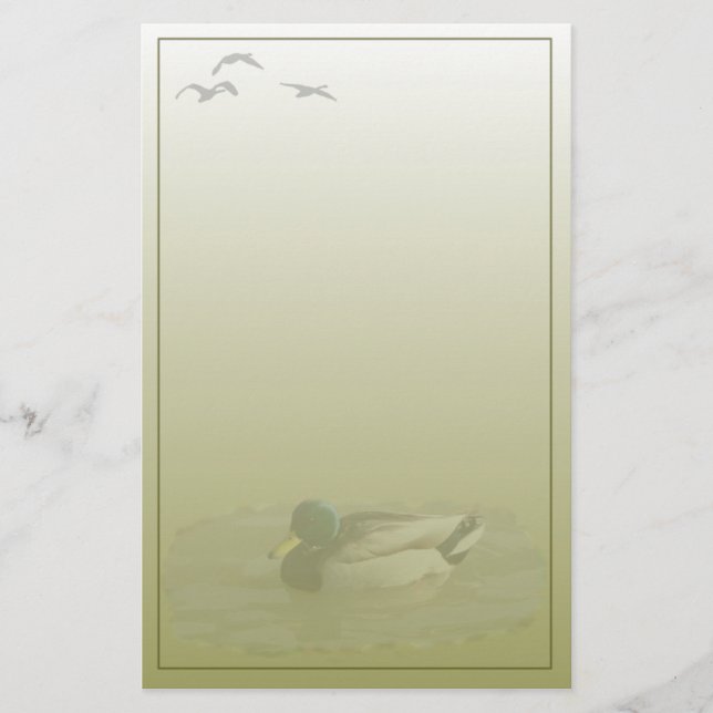 Papeterie de coutume de Mallard Drake (Devant)