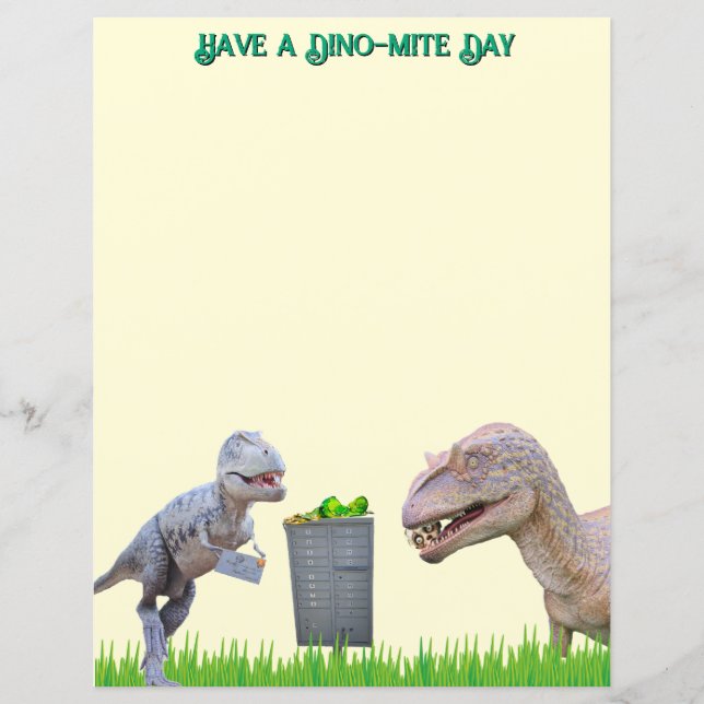 Papeterie de dinosaures amusants (Devant)