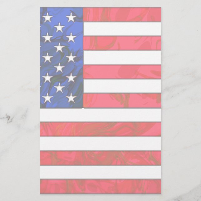 Papeterie de DRAPEAU des Etats-Unis (Devant)