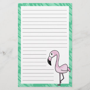 Papeterie de Flamant rose de Kawaii