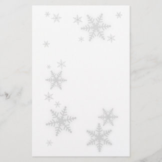 Papeterie de flocons de neige d'hiver