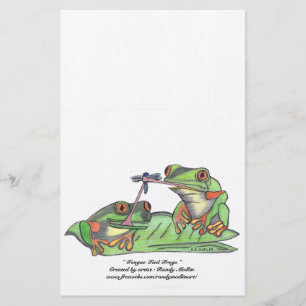 Papeterie "de grenouilles attachées par langue "