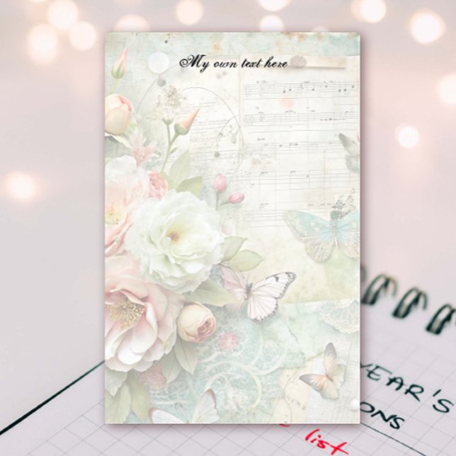 Papeterie de lettres florales de printemps (Créateur téléchargé)