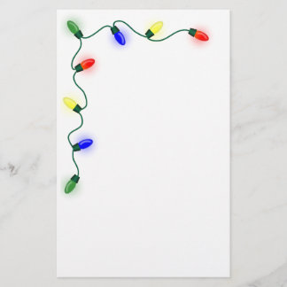 Papeterie de lumières de Noël