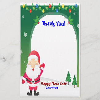 PAPETERIE DE MERCI DE NOËL DE PÈRE NOËL