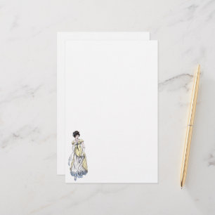 Papeterie de mode Régence - Dame #1