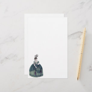 Papeterie de mode Régence - Dame #4