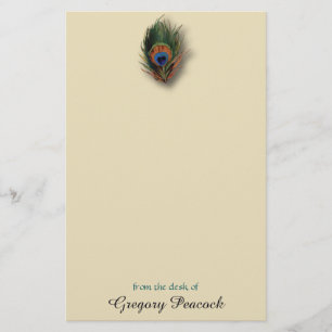 Papeterie de monogramme personnalisée par plume d