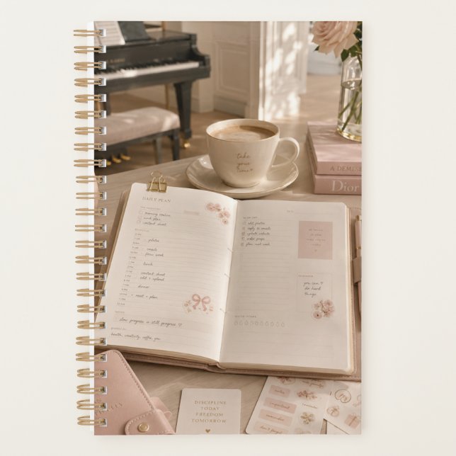 Papeterie de musique et de café de luxe doux (Devant)