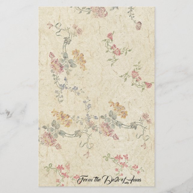 Papeterie de papier faite main de Faux floral de (Devant)