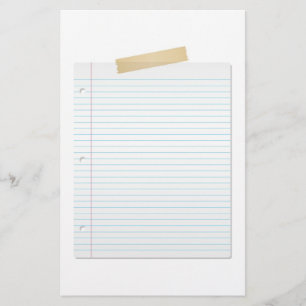 Papeterie de papier rayée
