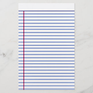 papeterie de papier rayée