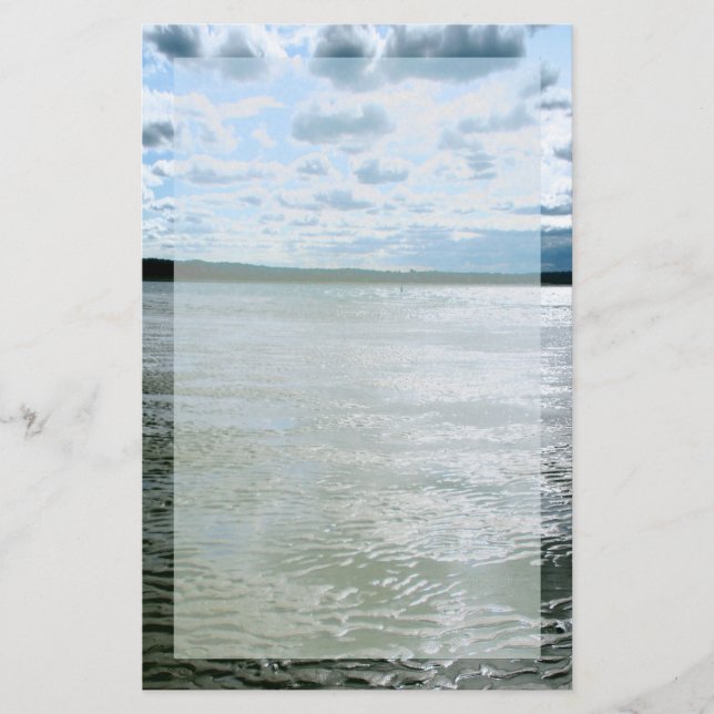 Papeterie de paysage de plage du Long Island (Devant)