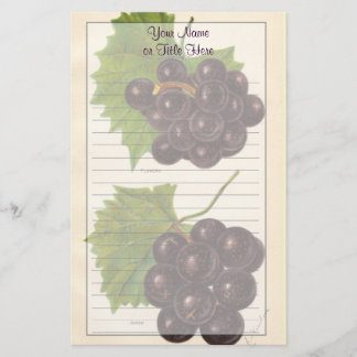 Papeterie de raisins vintages