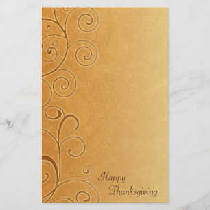 Papeterie de remous d'automne de bon thanksgiving