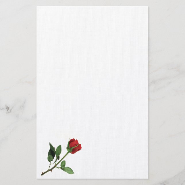 Papeterie de rose rouge (Devant)