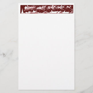 Papeterie de rouge de vacances de Père Noël de