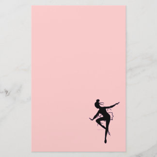 Papeterie de silhouette de ballerine de Prima