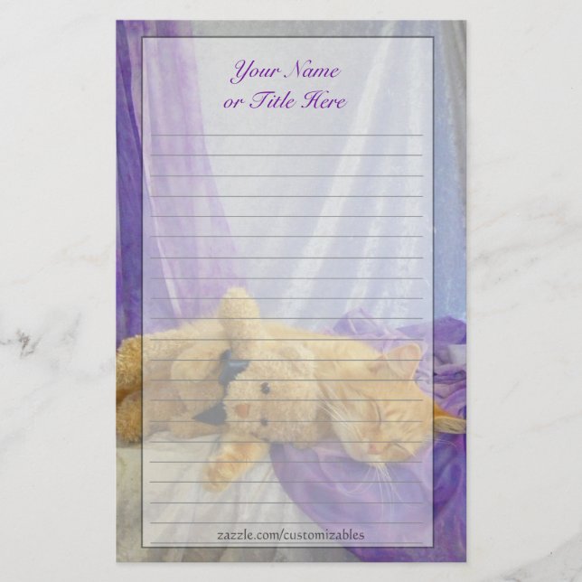 Papeterie de sommeiller Kitty (Devant)