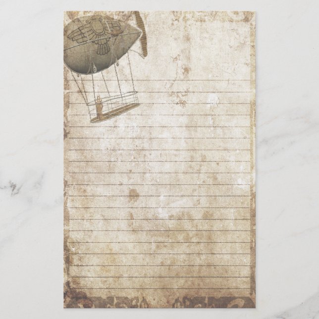 Papeterie de Steampunk - où les pensées effectuent (Devant)