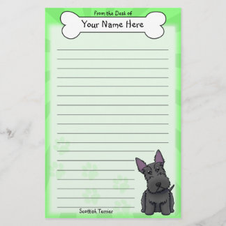 Papeterie de Terrier d'écossais de Kawaii