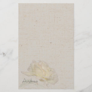 Papeterie de toile de regard de rose jaune