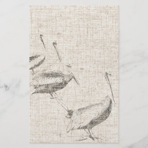 Papeterie de toile d'oiseaux de pélican