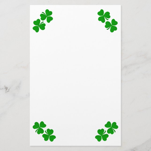 Papeterie de trèfle irlandais (Devant)
