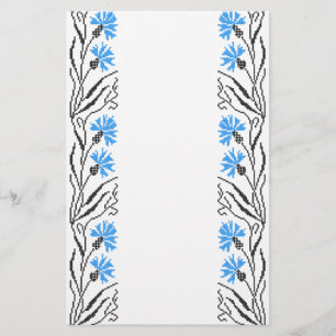 Papeterie Décor croix de Cornflower bleu