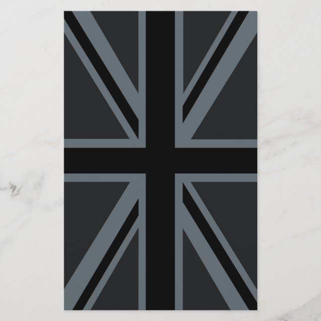 Papeterie Décor noir Union Jack British (Devant)