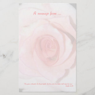 Papeterie d'écriture sainte de rose de rose
