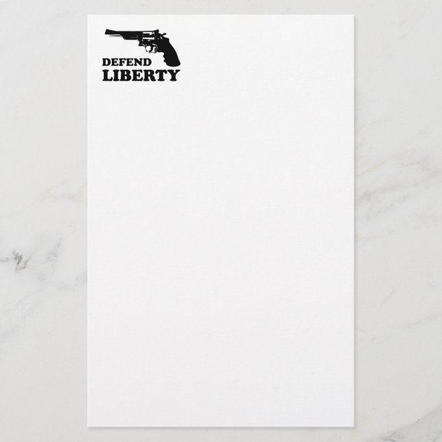 Papeterie Défendre la liberté (Devant)